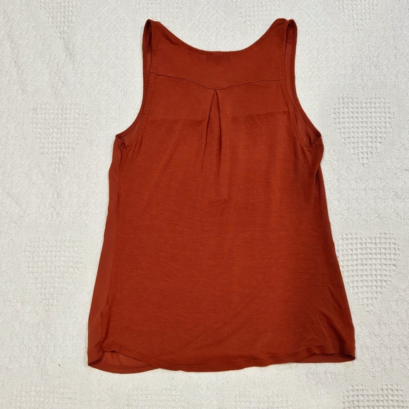 Express Hudson Burnt Orange Zip Tank Top - Picture 5 of 12